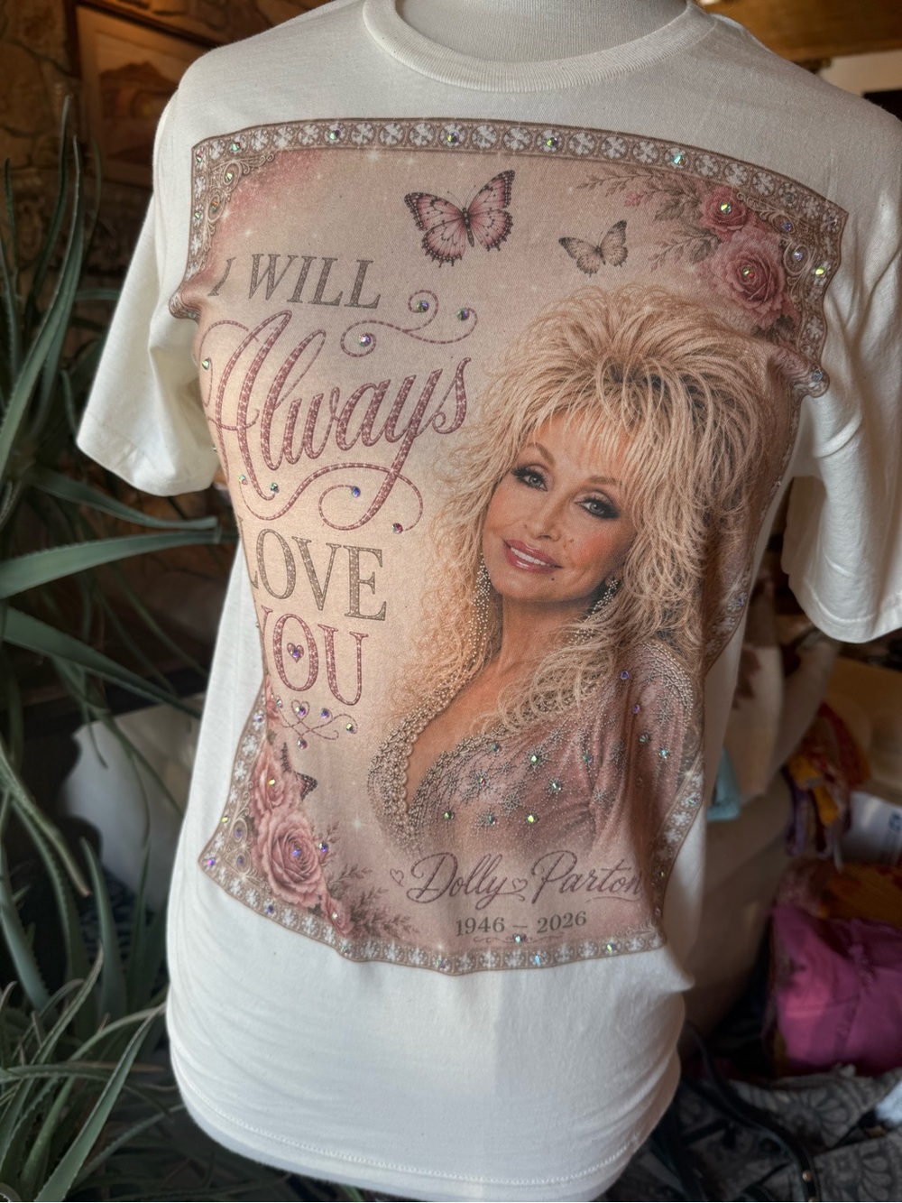 White Short-Sleeve Graphic Tee - I Will Always Love You